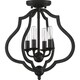 preview thumbnail 19 of 22, The Gray Barn Forde Abbey 4-light Semi-flush Mount