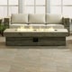 preview thumbnail 1 of 5, Manteo 70" Rectangular Outdoor Patio Fire Pit Table Gray