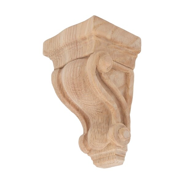 4-3/4 in. x 2-7/8 in. x 2-5/8 in. Unfinished X-Small North American Solid Red Oak Classic Traditional