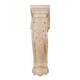 13 in. x 4 in. x 8-1/2 in. Unfinished Large Hand Carved North American Solid Hard Maple Acanthus Leaf Wood Corbel
