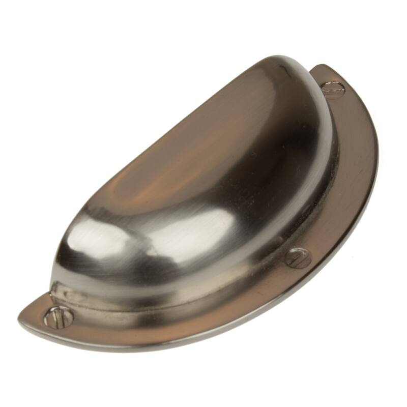 GlideRite 5 Pack 2-1/2 in. Center Satin Nickel Classic Bin Pull Cabinet Cup Handles