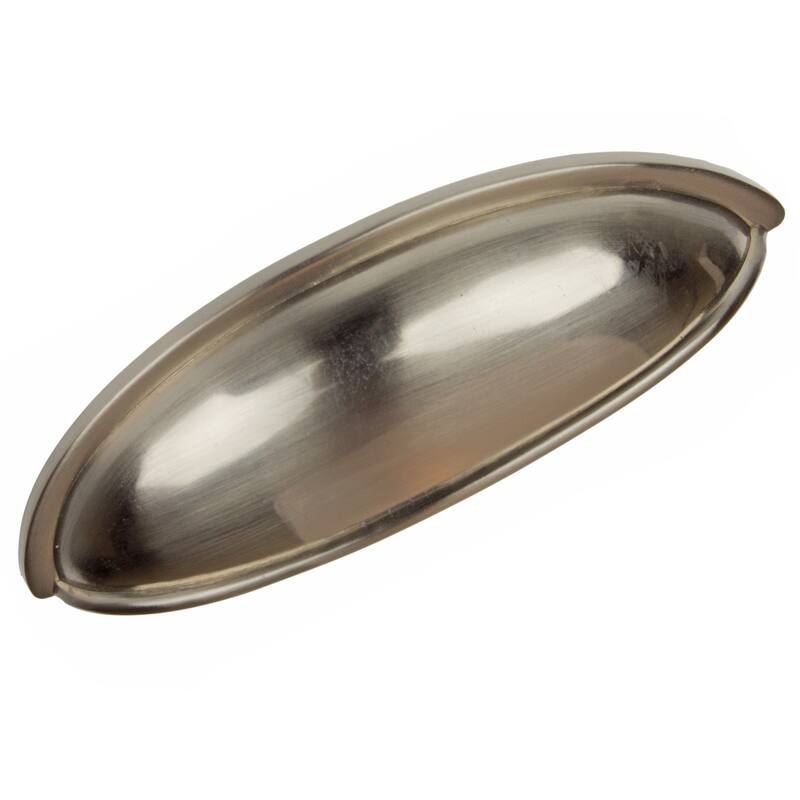 GlideRite 5 Pack 2-15/16 in. Center Satin Nickel Classic Bin Pull Cabinet Cup Handles