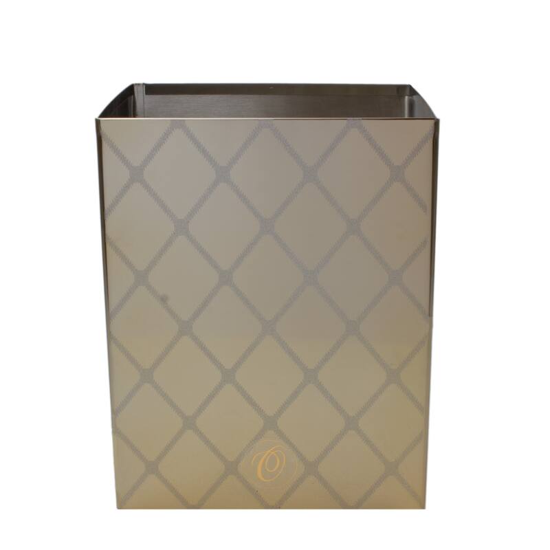 Olivia Quido Wellington Gold Metallic Waste Basket - N/A