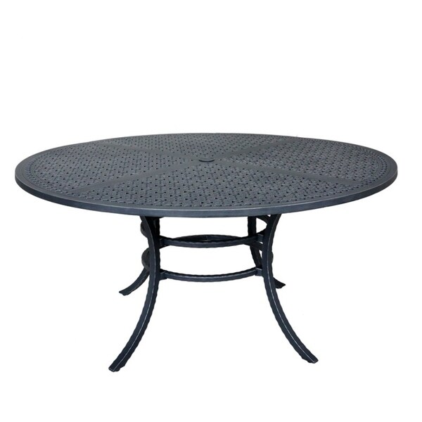 60 inch round aluminum patio table