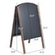 preview thumbnail 3 of 3, 31.5-Inch A-Frame Sign Menu Chalkboard Wooden Easel Chalk Stand