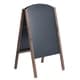 preview thumbnail 2 of 3, 31.5-Inch A-Frame Sign Menu Chalkboard Wooden Easel Chalk Stand