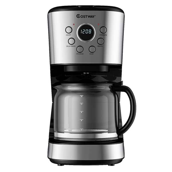 12-Cup Programmable Coffee Maker with LCD Display & 24hrs Timer - Bed Bath  & Beyond - 30645426