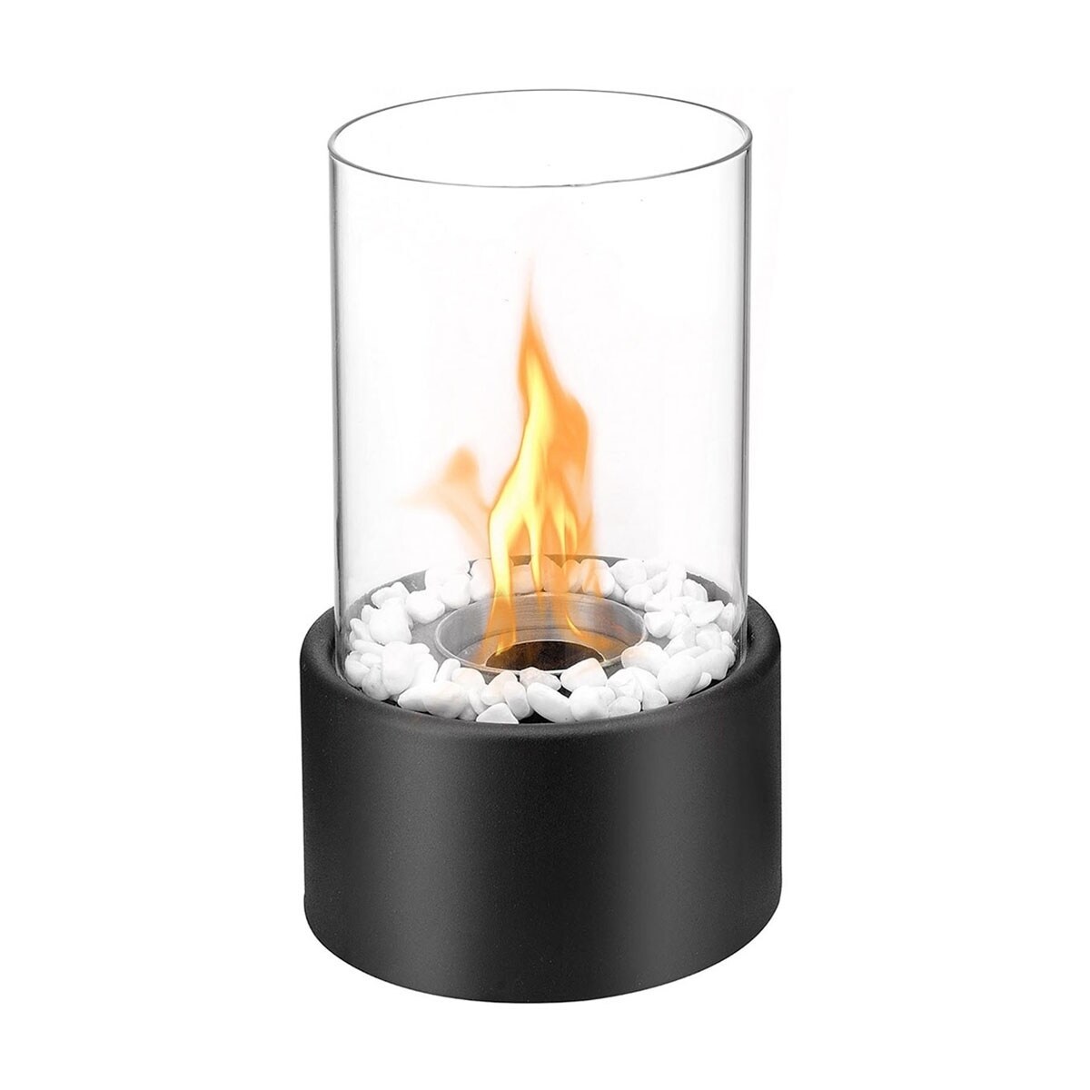 Realistic Clean Burning Like Gel Fireplaces or Propane Firepits Regal Flame Veranda Ventless Indoor Outdoor Fire Pit Tabletop Portable Fire Bowl Pot Bio Ethanol Fireplace in White