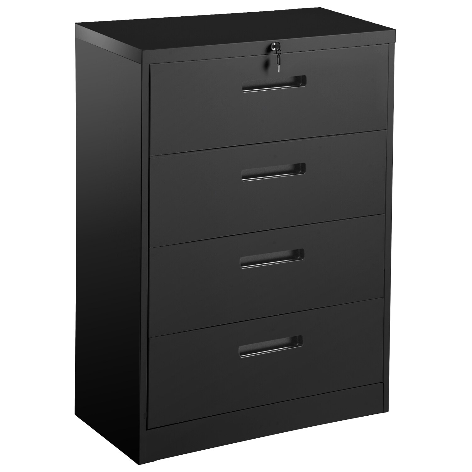 Shop Merax 4 Drawers Lateral File Cabinet With Lock Free