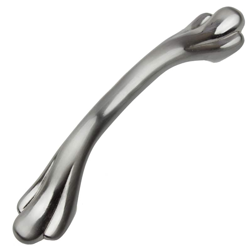 GlideRite 5 Pack 3 in. Center Satin Nickel Paw Cabinet Pull Handles - Satin Nickel