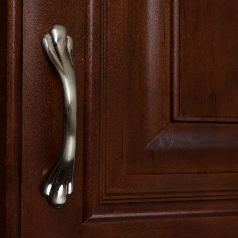 GlideRite 5 Pack 3 in. Center Satin Nickel Paw Cabinet Pull Handles - Satin Nickel