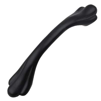 GlideRite 5 Pack 3 in. Center Matte Black Paw Cabinet Pull Handles - Matte Black