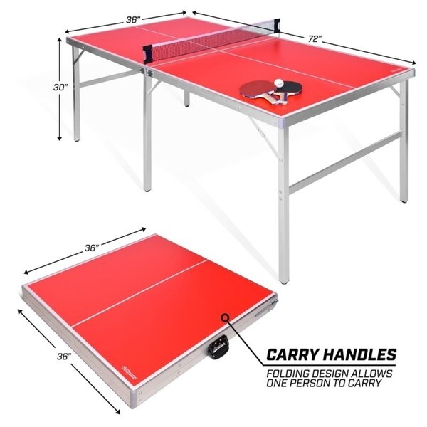 table tennis size