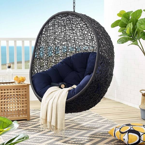 Encase Sunbrella Swing Outdoor Patio Lounge Chair Encase Sunbrella Swing Outdoor