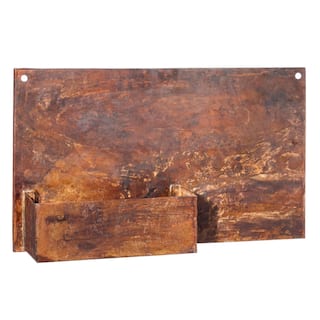 Rust Finish Metal Wall Planter