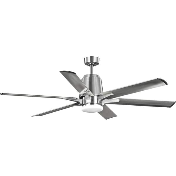 Arlo Collection 60 Indoor Outdoor Six Blade Brushed Nickel Indoor Outdoor Six Blade Brushed Nickel
