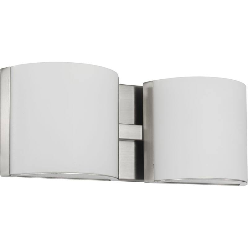 Arch LED Collection Brushed Nickel Two-Light LED Bath - 2 Lights