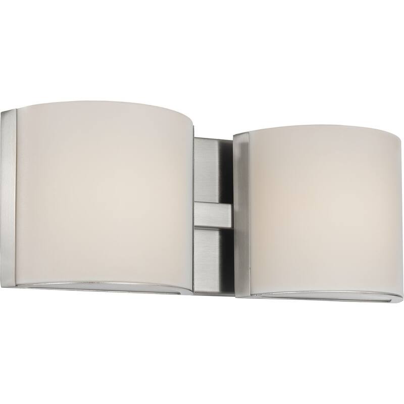 Arch LED Collection Brushed Nickel Two-Light LED Bath