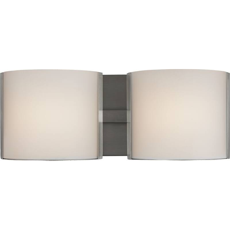 Arch LED Collection Brushed Nickel Two-Light LED Bath