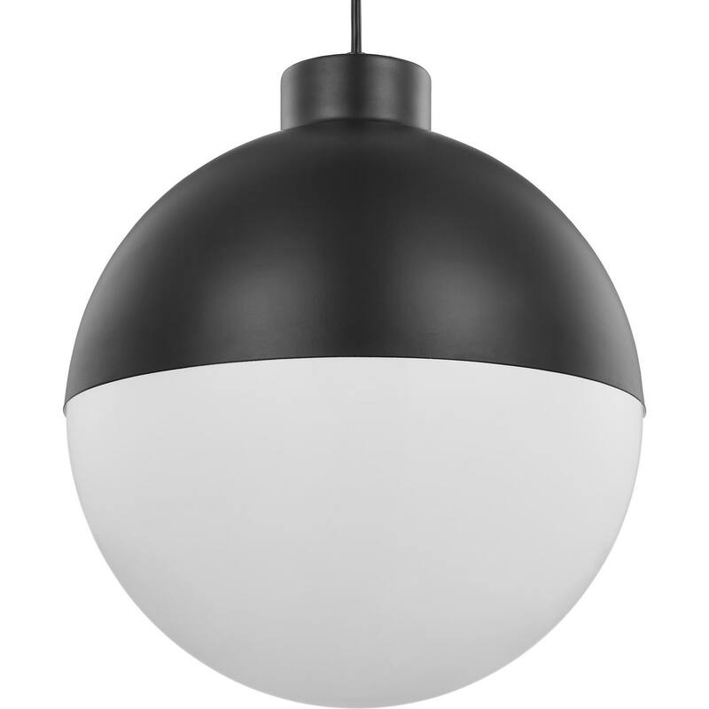 Globe LED Collection Black One-Light LED Pendant - 19.880" x 13.750" x 13.750" - 19.880" x 13.750" x 13.750"
