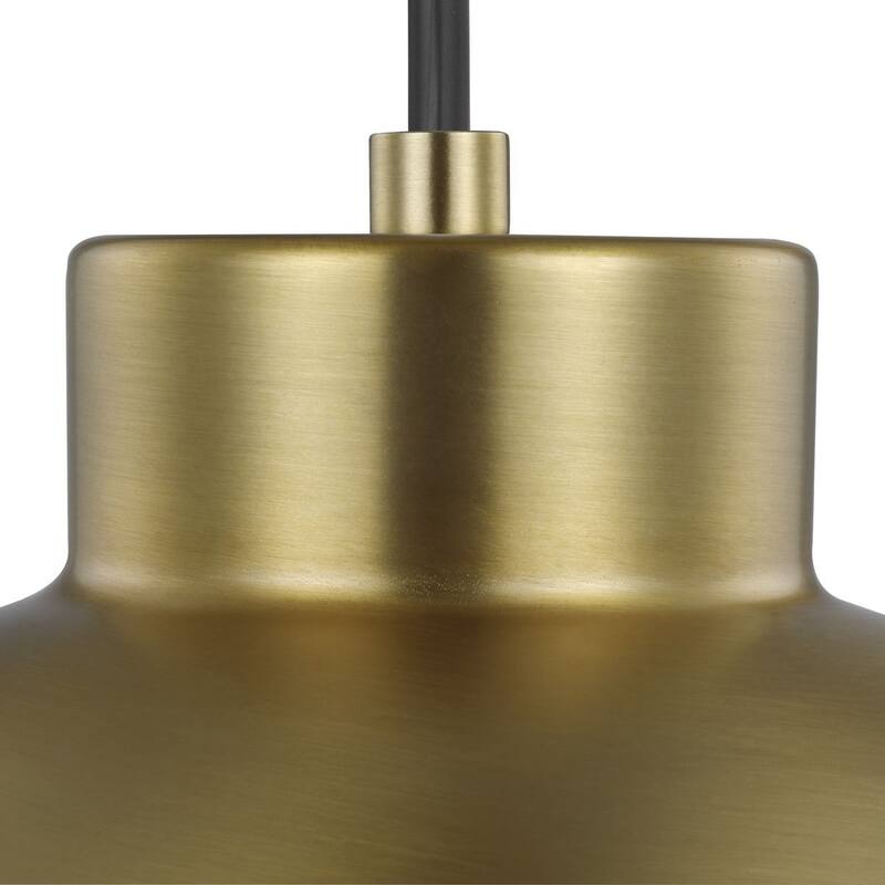 Globe LED Collection Brushed Bronze One-Light LED Pendant - 19.880" x 13.750" x 13.750"