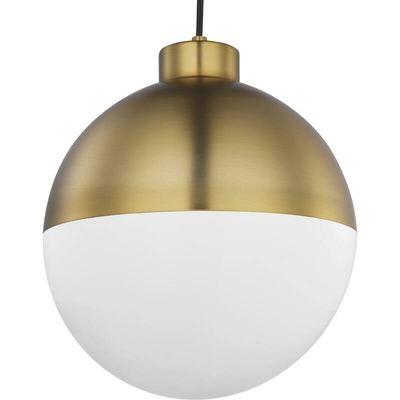 Globe LED Collection Brushed Bronze One-Light LED Pendant - 19.880" x 13.750" x 13.750" - 19.880" x 13.750" x 13.750"