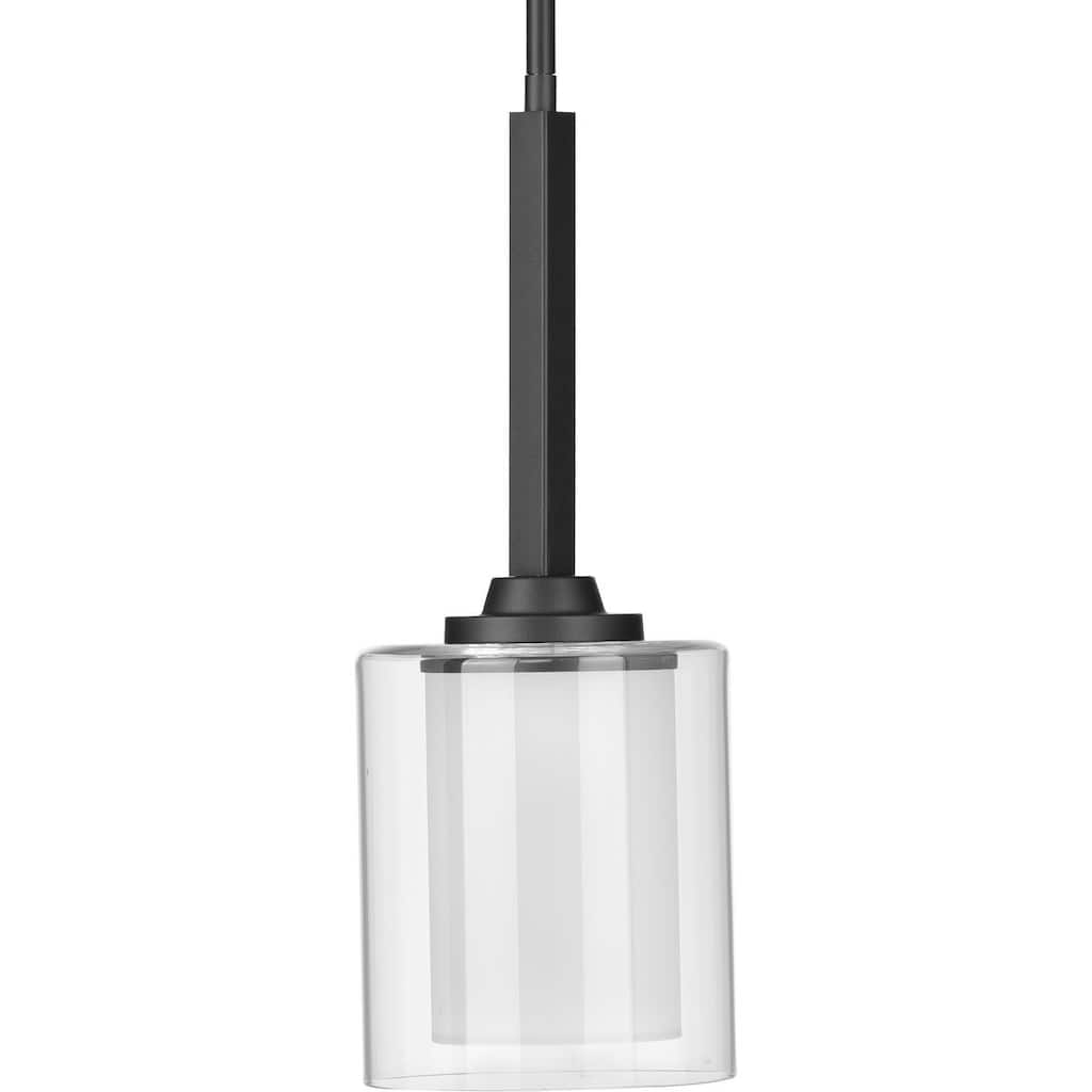 Kene Collection Graphite One-Light Mini-Pendant - 13.110" x 13.980" x 8.860"