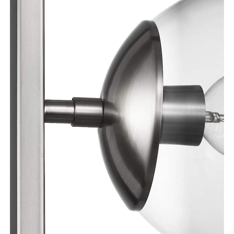 Atwell Collection Brushed Nickel Two-Light Pendant - 23.620" x 16.340" x 16.340"