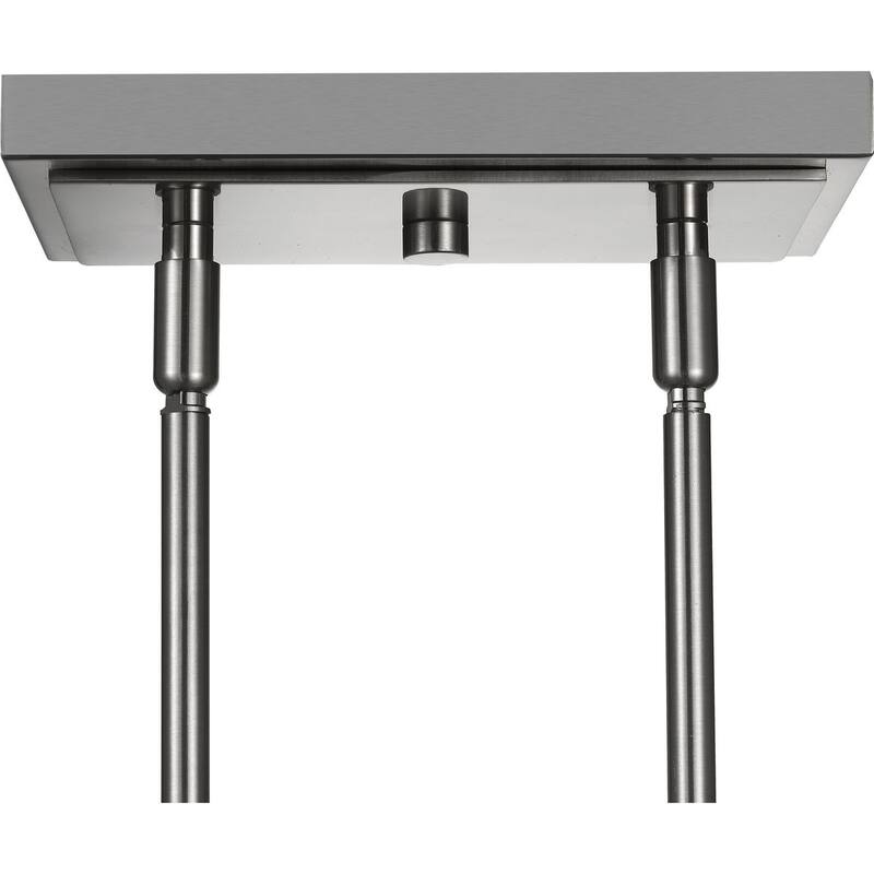 Atwell Collection Brushed Nickel Two-Light Pendant - 23.620" x 16.340" x 16.340"