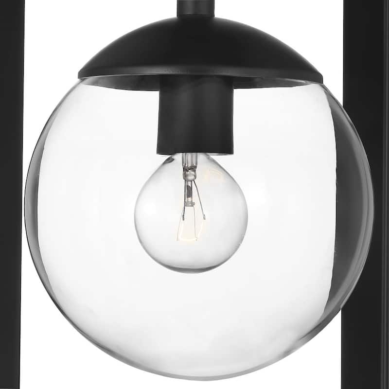 Atwell Collection Black Two-Light Pendant - 23.620" x 16.340" x 16.340"