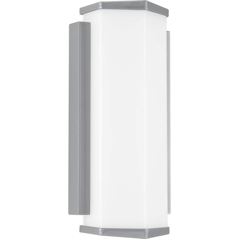 Z-1070 LED 1-Light Metallic Gray Modern Outdoor Wall Sconce Light - 17.000" x 9.000" x 6.000"