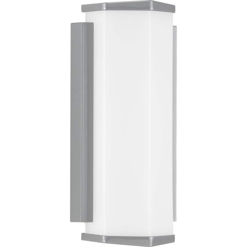 Z-1070 LED 1-Light Metallic Gray Modern Outdoor Wall Sconce Light - 17.000" x 9.000" x 6.000" - 17.000" x 9.000" x 6.000"