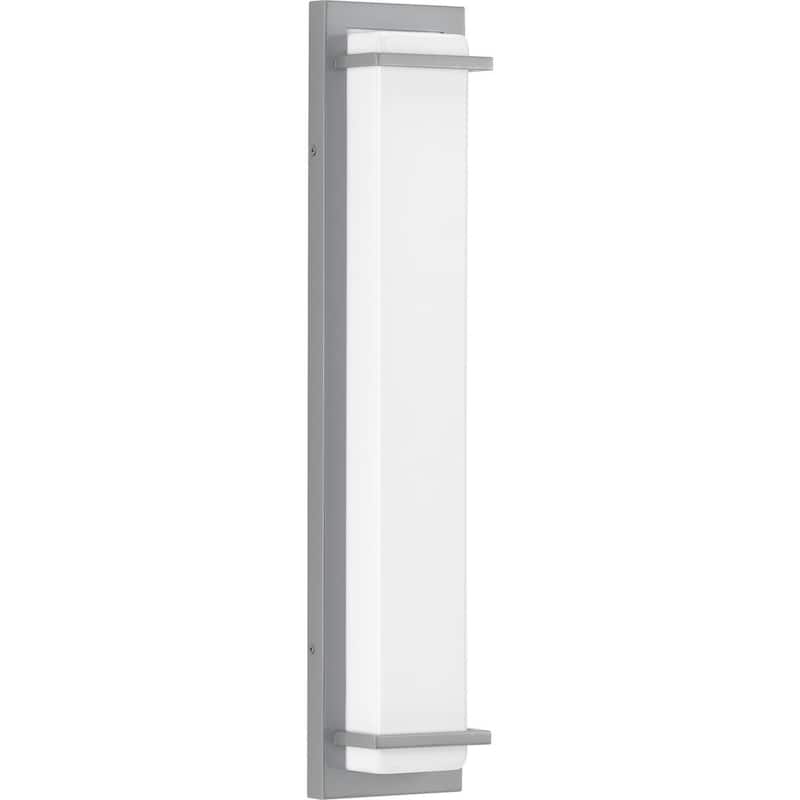 Z-1080 LED 2-Light White Acrylic Shade Modern Outdoor Wall Light - 23.000" x 5.000" x 3.000"