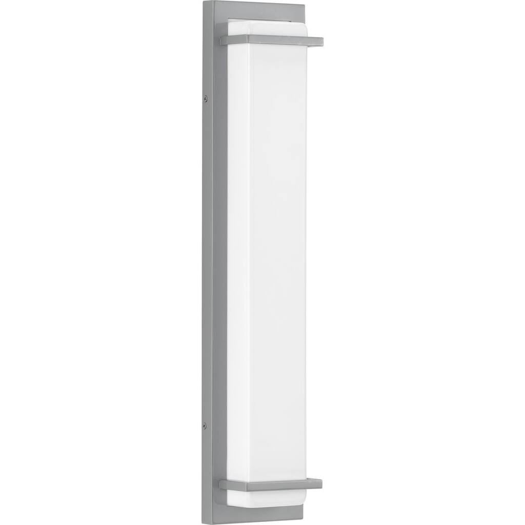 Z-1080 LED 2-Light White Acrylic Shade Modern Outdoor Wall Light - 23.000" x 5.000" x 3.000"