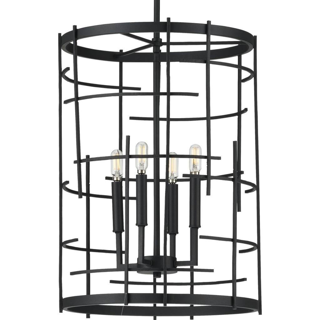 Torres Collection Black Four-Light Foyer - 29.000" x 21.500" x 21.500"