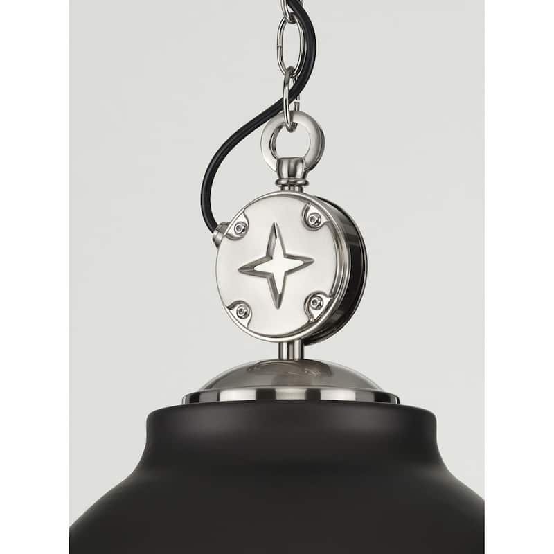 Medal Collection Graphite One-Light Pendant - 14.400" x 15.000" x 15.000"