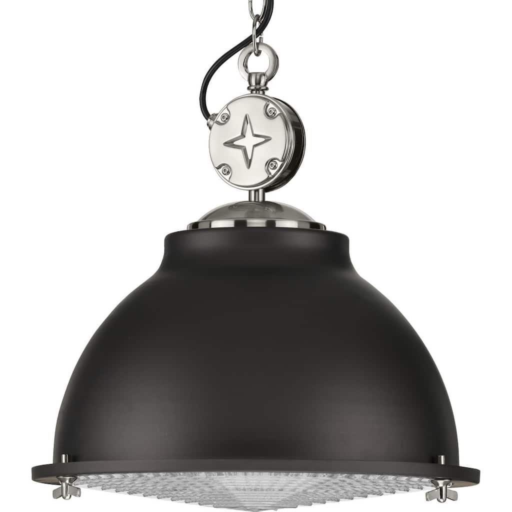 Medal Collection Graphite One-Light Pendant - 14.400" x 15.000" x 15.000"