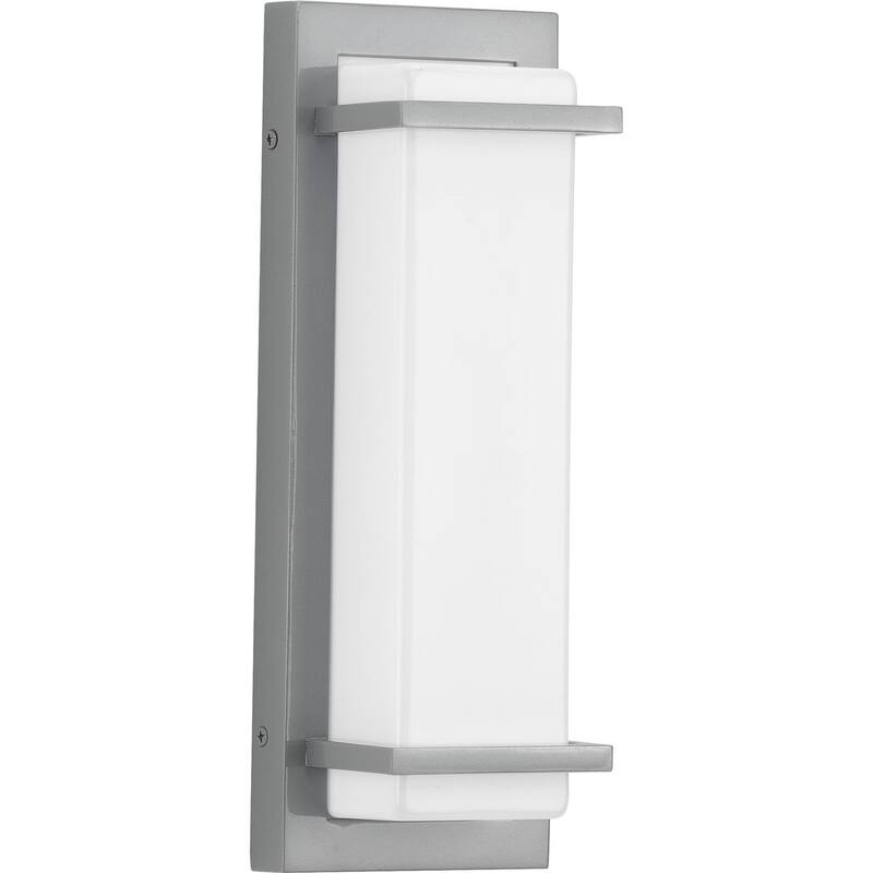Z-1080 LED 1-Light Metallic Gray Modern Outdoor Wall Sconce Light - 13.000" x 5.000" x 3.000" - 13.000" x 5.000" x 3.000"