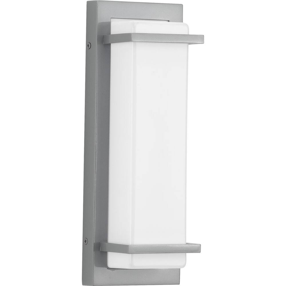 Z-1080 LED 1-Light Metallic Gray Modern Outdoor Wall Sconce Light - 13.000" x 5.000" x 3.000"