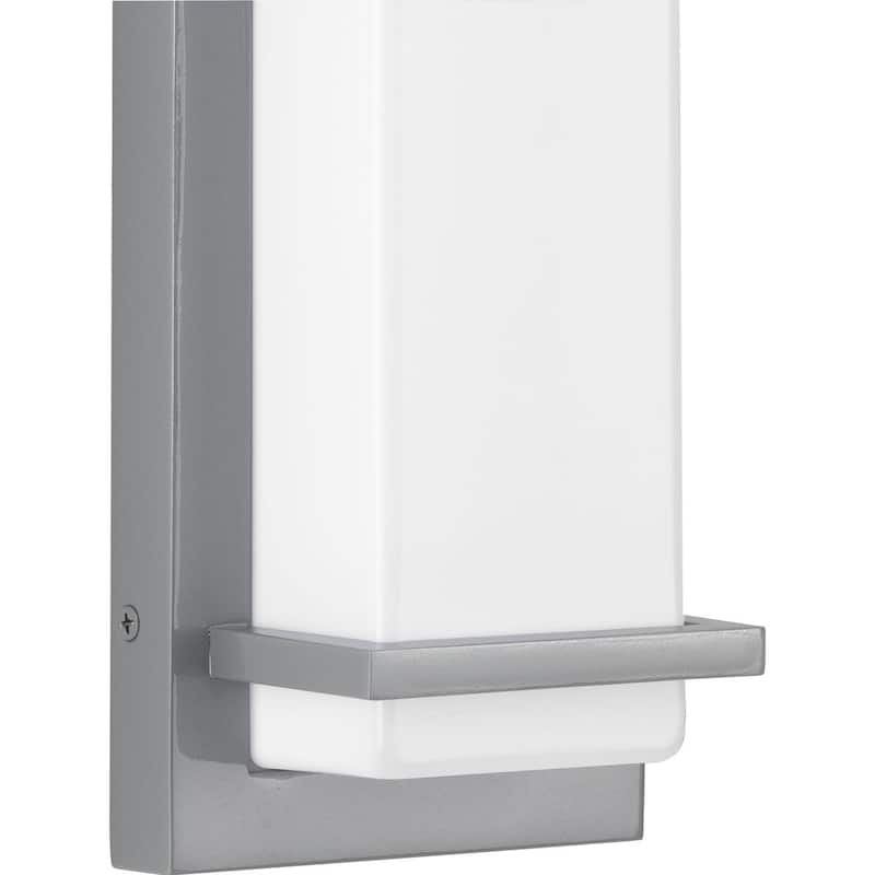 Z-1080 LED 1-Light Metallic Gray Modern Outdoor Wall Sconce Light - 13.000" x 5.000" x 3.000"