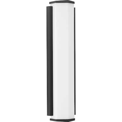 Z-1070 LED Collection Black Two-Light Large LED Outdoor Sconce - 27.000" x 9.000" x 6.000"