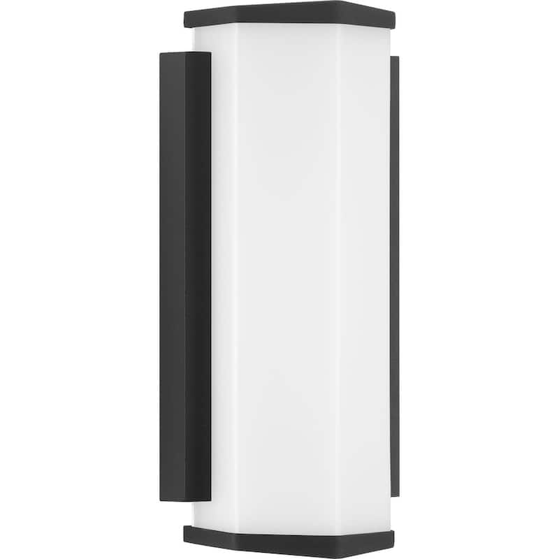 Z-1070 LED Collection Black One-Light Small LED Outdoor Sconce - 17.000" x 9.000" x 6.000"