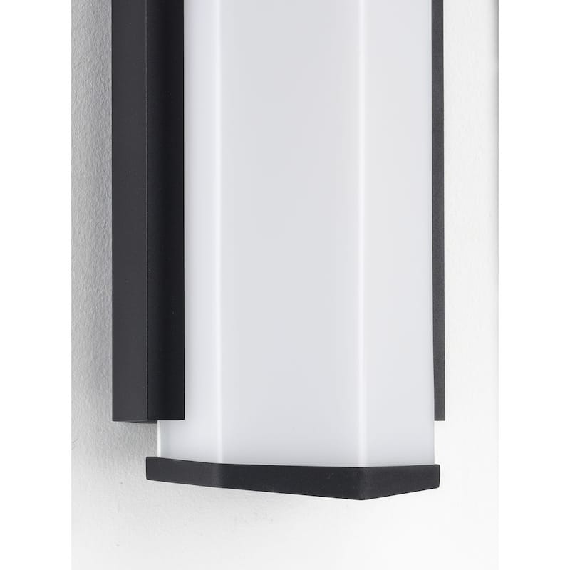 Z-1070 LED Collection Black One-Light Small LED Outdoor Sconce - 17.000" x 9.000" x 6.000"