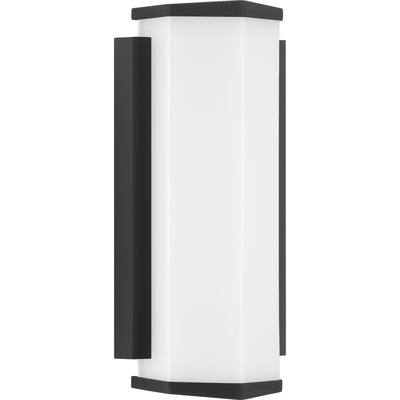 Z-1070 LED Collection Black One-Light Small LED Outdoor Sconce - 17.000" x 9.000" x 6.000"