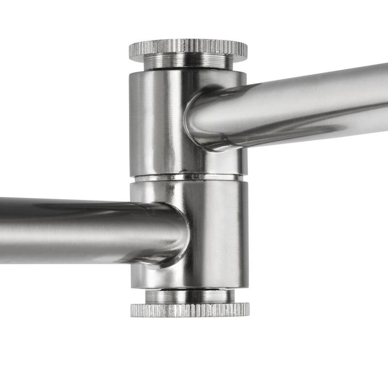 Hinton Collection Brushed Nickel Swing Arm Wall Light