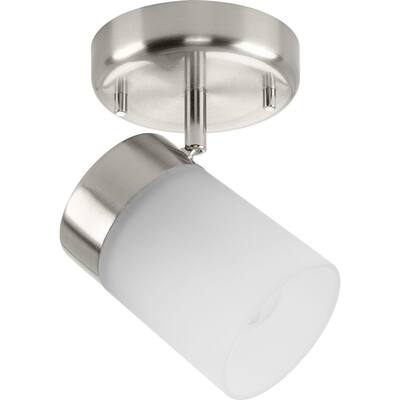 Ridgecrest Collection Brushed Nickel One-Head Multi-Directional Track - 7.240" x 7.680" x 5.510"