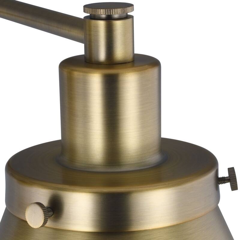 Hinton Collection Vintage Brass Swing Arm Wall Light