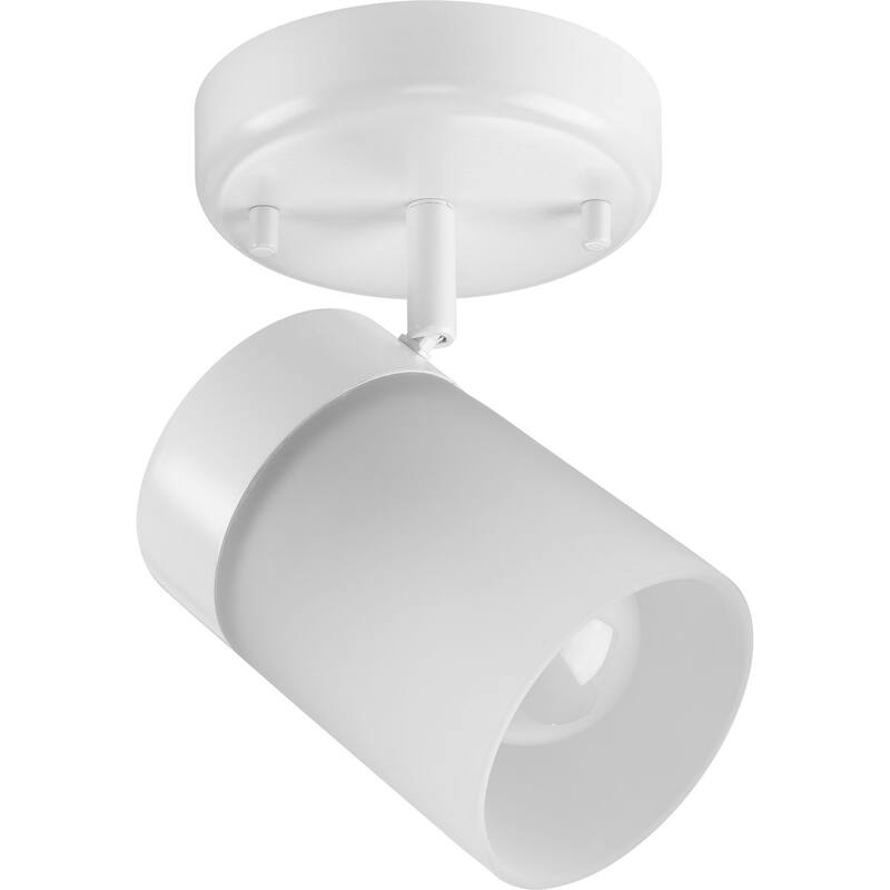 Ridgecrest Collection Satin White One-Head Multi-Directional Track - 7.240" x 7.680" x 5.510"