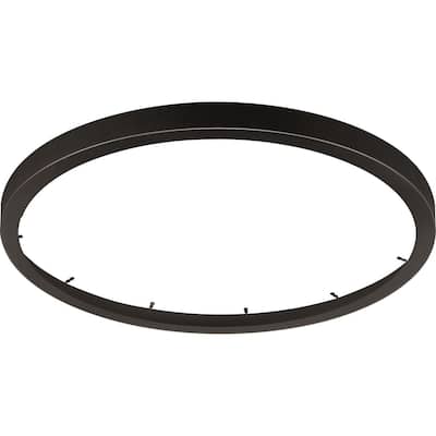 Everlume Collection Antique Bronze 18" Edgelit Round Trim Ring - 18.500" x 18.500" x 1.570"