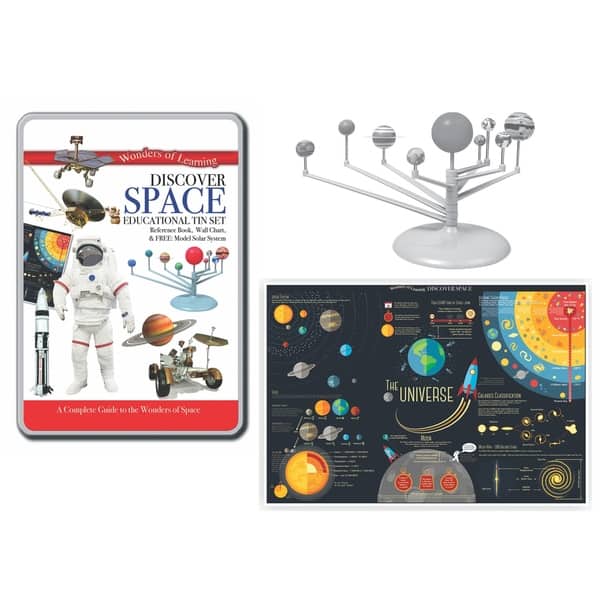 slide 2 of 4, Wonders of Learning® Discover Space, Educational Tin Set